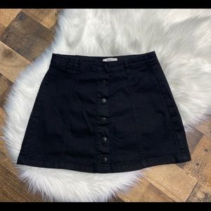 Forever 21 black button up skirt